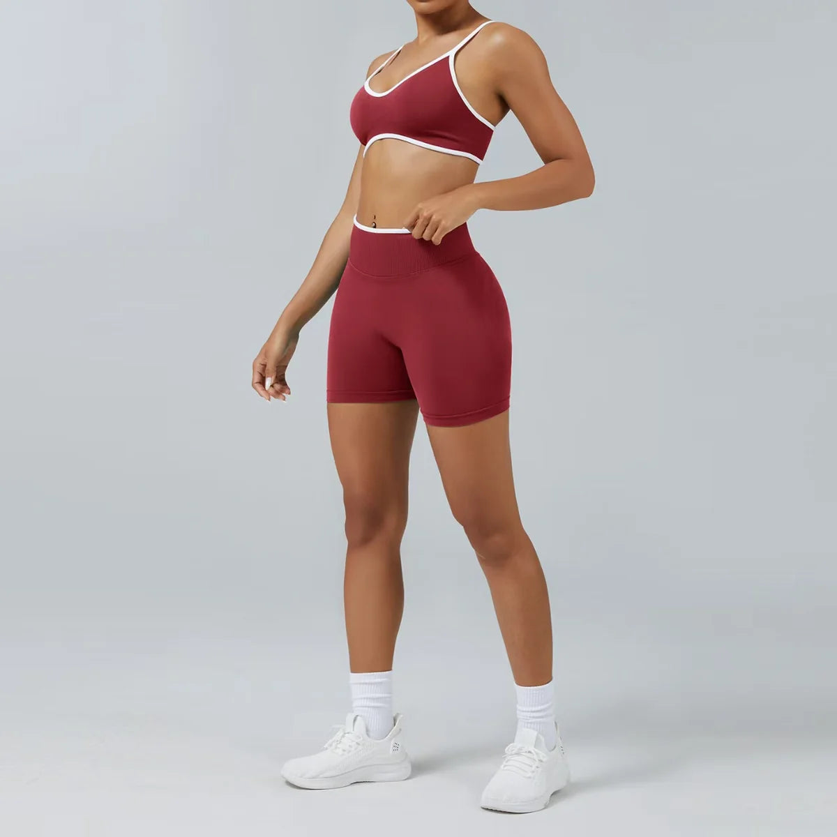 Conjunto Deportivo Seamless Short · Línea Contour - Mayoreo